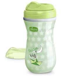 Chicco Glow in the Dark Insulated Rim Trainer Cup in Green