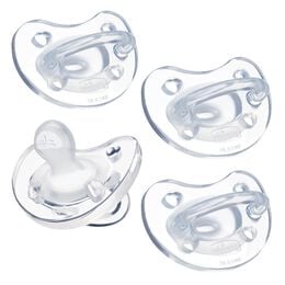 Chicco PhysioForma Silicone One-Piece Orthodontic Pacifier in clear