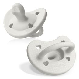 PhysioForma Luxe Orthodontic Silicone Pacifier in Pearl Grey 0-6m (2pc)