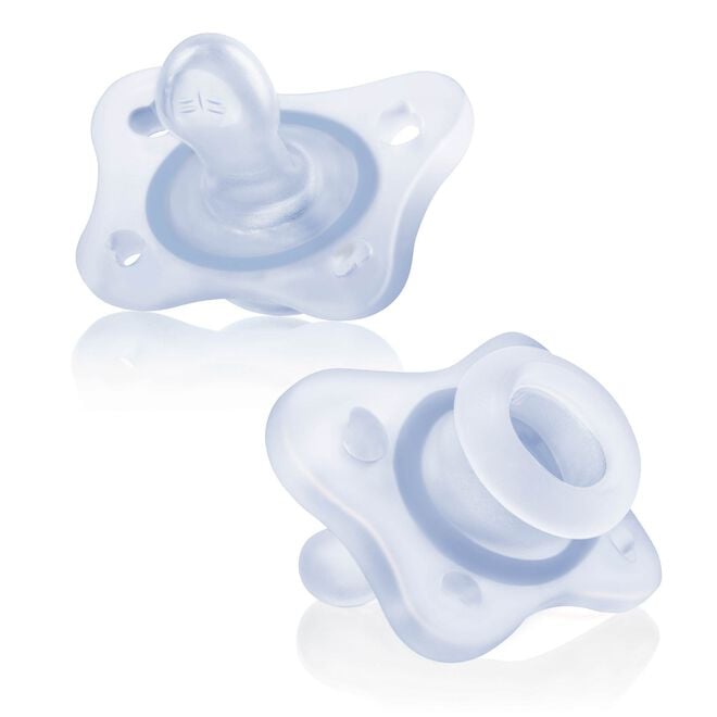 Chicco PhysioForma Mini Orthodontic Silicone Pacifier in Blue image number 0