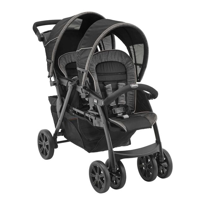 Chicco Cortina Together Stroller in the Minerale 3/4 Front View image number 2