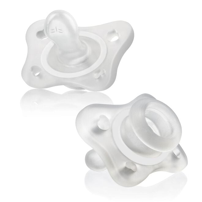 PhysioForma Mini Orthodontic Silicone Pacifier 0-2m (2pc) - Clear in  image number 0