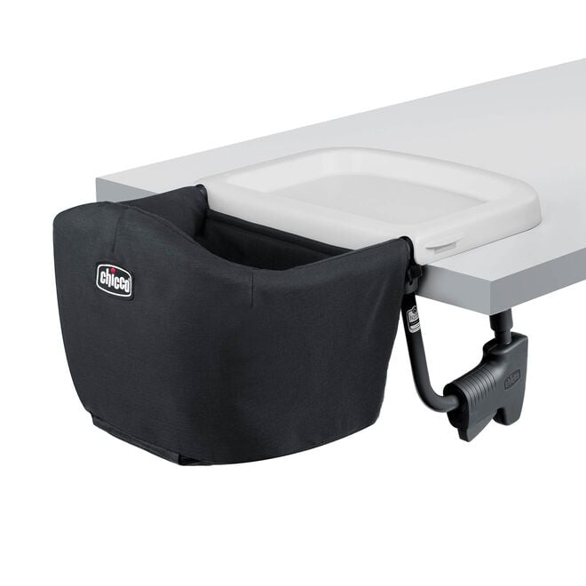 Chicco FastLock Go Hook-On Chair in Black Back Right View image number 5