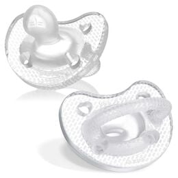PhysioForma Luxe Orthodontic Silicone Pacifier in Crystal 6-16m (2pc)
