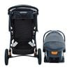Chicco Activ3 Jogging Stroller Travel System in Solar Back View image number 5