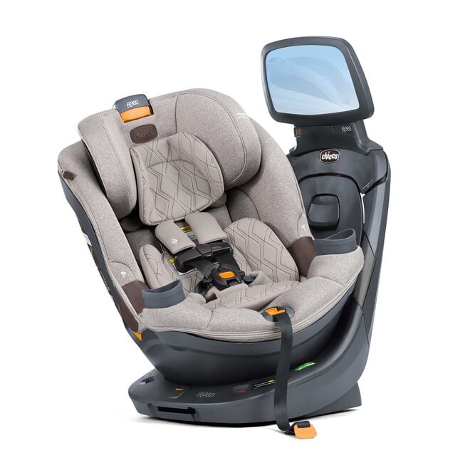 Chicco Fit360 Zip ClearTex Rotating Convertible Car Seat in Teak image number 0