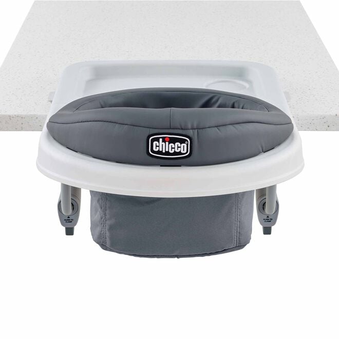 Chicco FastLock 360 Hook-on Chair in Charcoal Back View image number 5