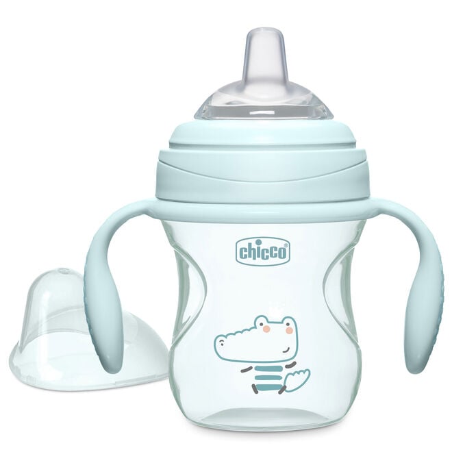 Chicco Silicone Spout Transition Cup 7oz 4m+ in Sage image number 0
