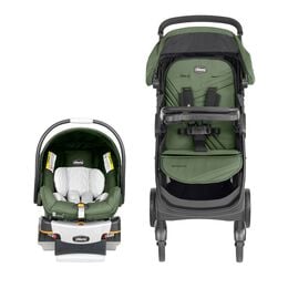 Chicco Bravino Travel System in Moss front