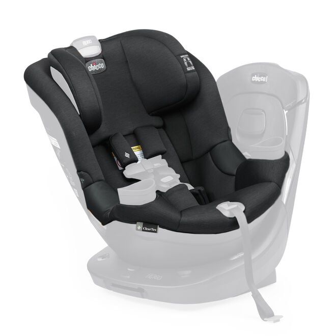Fit360 Rotating Convertible Car Seat Cover Set - Black in Black image number 0