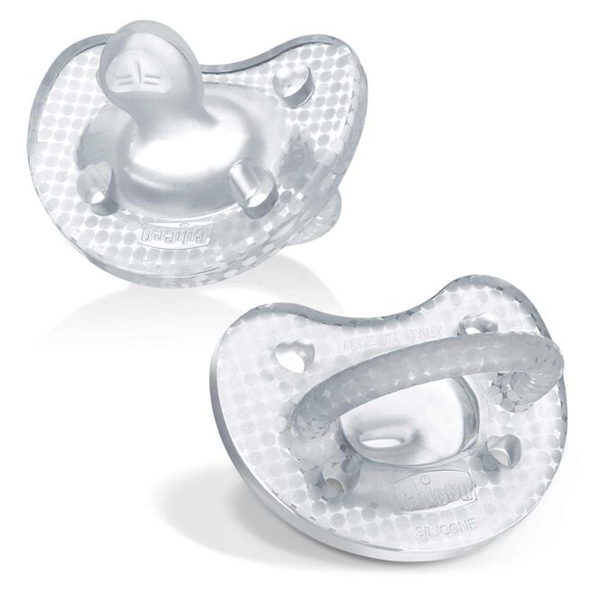 PhysioForma Luxe Orthodontic Silicone Pacifier in Crystal 0-6m (2pc) image number 0