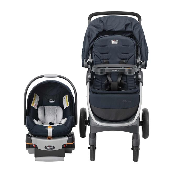 Chicco Bravo Trio Travel System in Brooklyn Front View image number 1