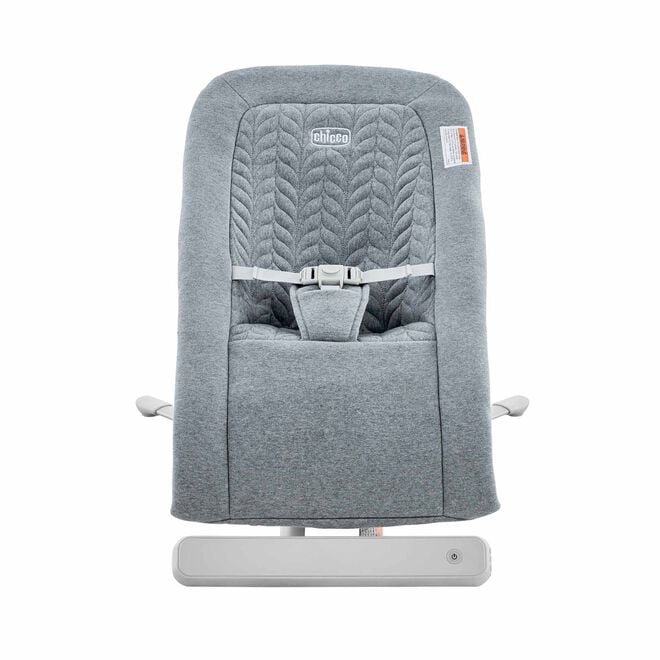 Chicco E-Motion Glider Bouncer in Grey Front View image number 1