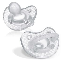 PhysioForma Luxe Orthodontic Silicone Pacifier in Crystal 16-24m (2pc)