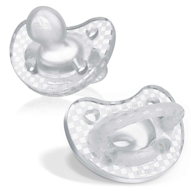 PhysioForma Luxe Orthodontic Silicone Pacifier in Crystal 16-24m (2pc) image number 0