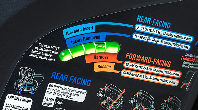 Chicco OneFit LX rear label image