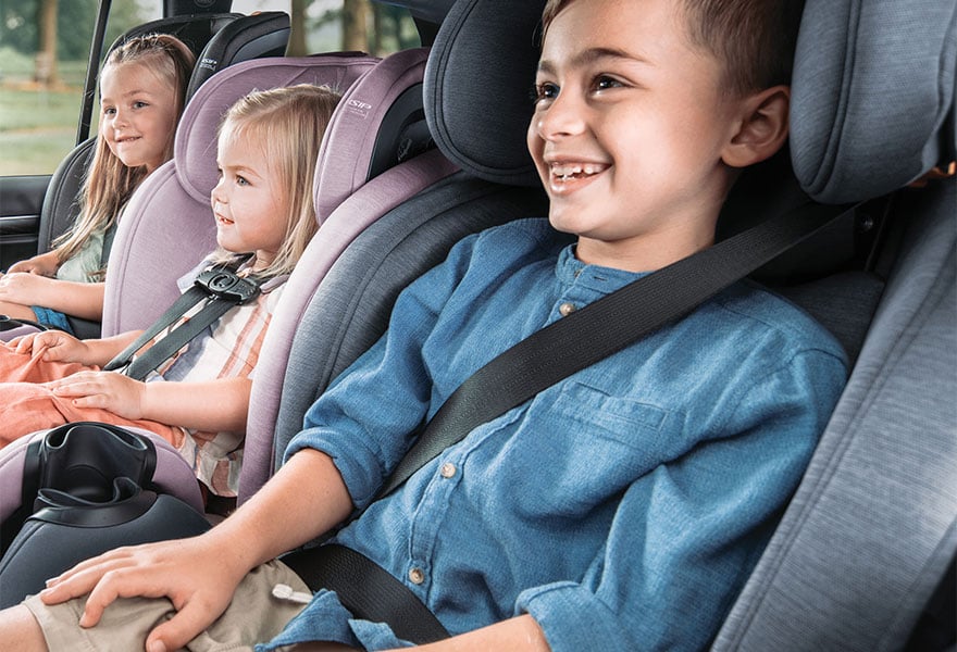 Chicco OneFit All-in-One Car Seat with 3 children