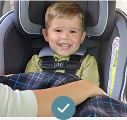 Correct car seat buckling with no Winter Coat being worn