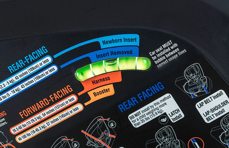 Chicco OneFit LX rear label image