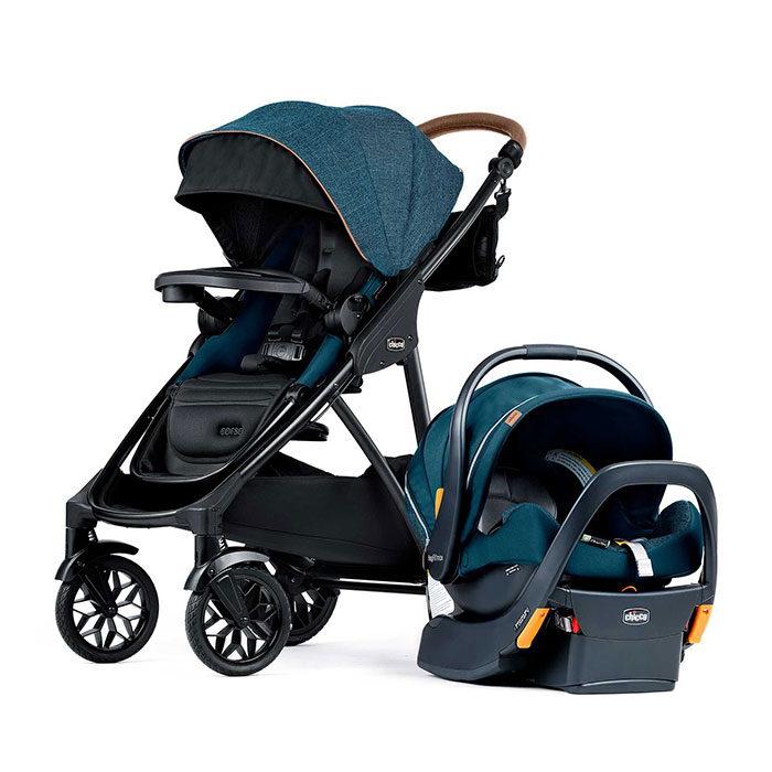 Chicco Corso Primo ClearTex Travel System in Stellar