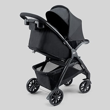 Image of Chicco Bravino Stroller rotating canopy feature