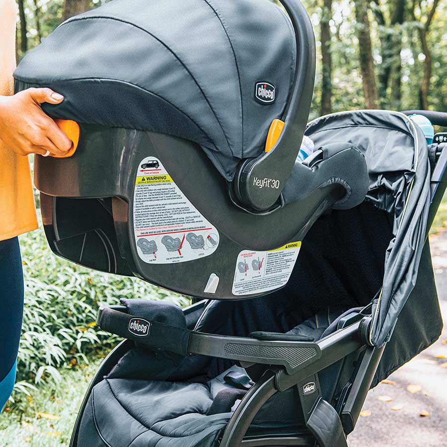 KeyFit 30 Car Seats are compatible with Activ3 Jogging Strollers for babies who are not ready to sit in a stroller unassisted.