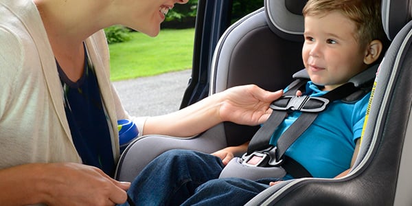 Buckling your child in a car seat