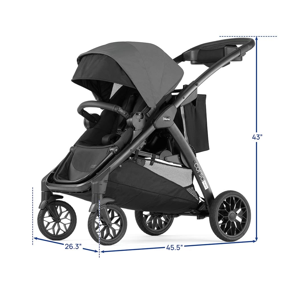 Chicco Corso Flex Stroller dimensions image