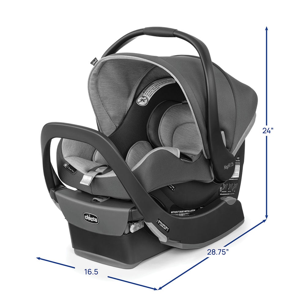 Chicco KeyFit 35 ClearTex dimensions image