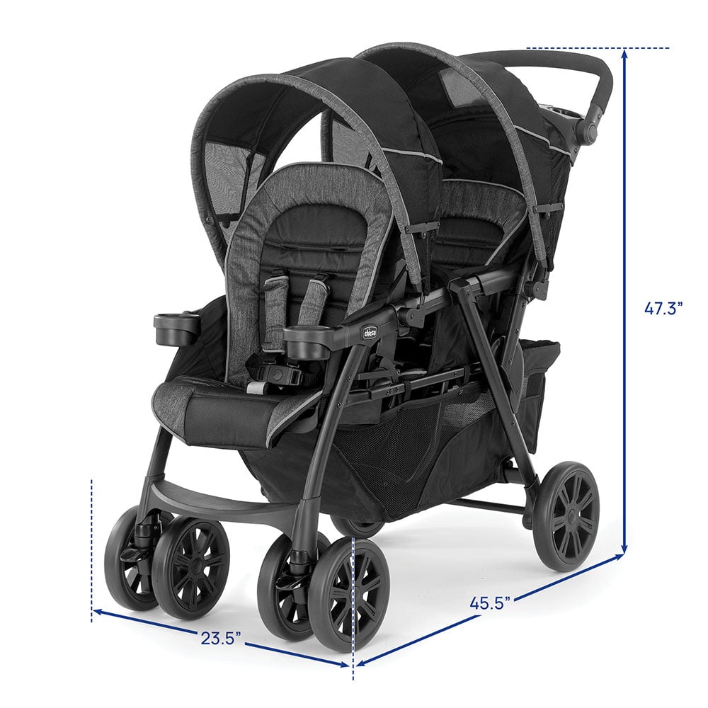 Chicco Cortina Together Stroller dimensions image