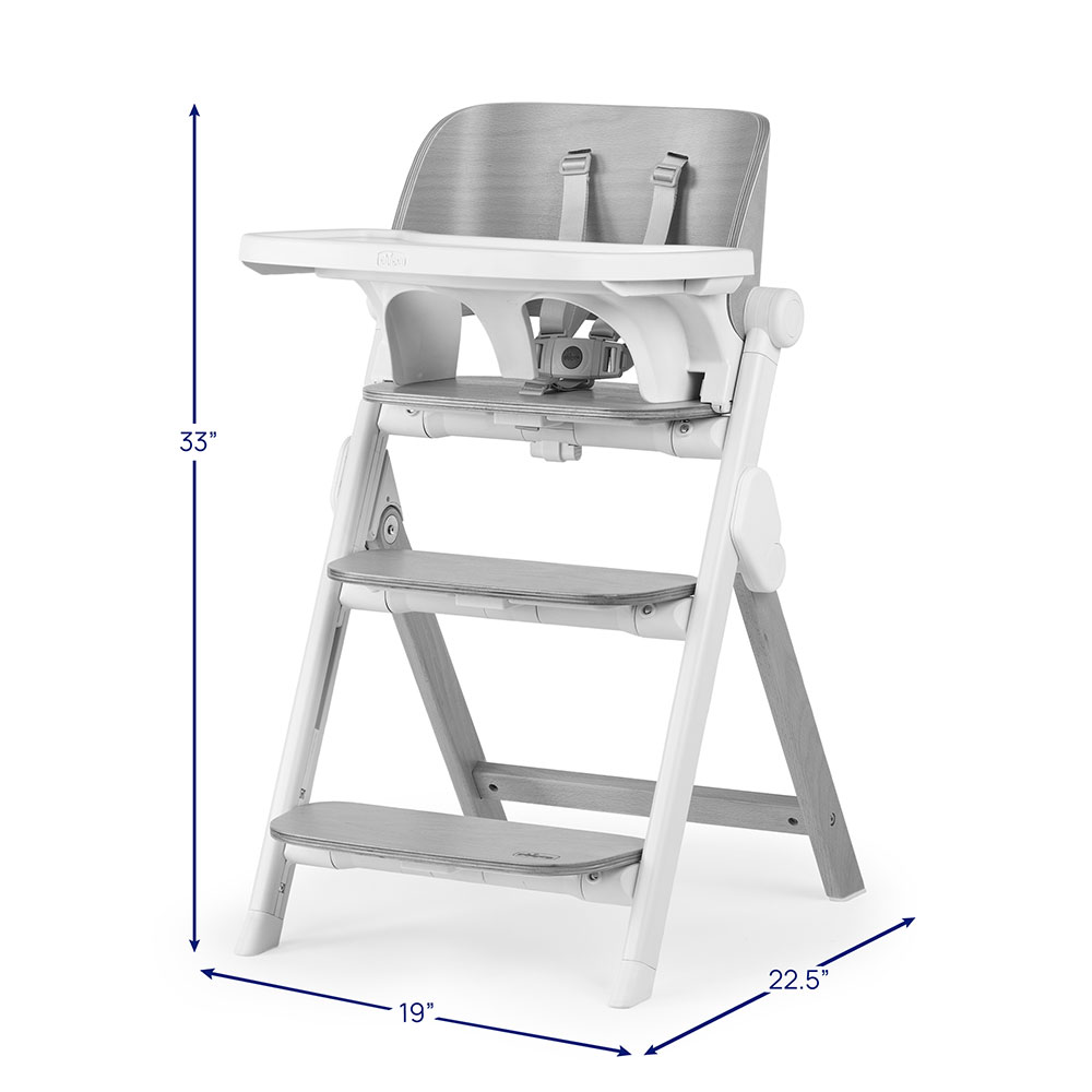 Chicco Wonder 4-in-1 Folding High Chair dimensions image